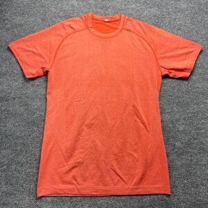 Lululemon Metal Vent Tech Short Sleeve Shirt Orange Heather Mens Size S